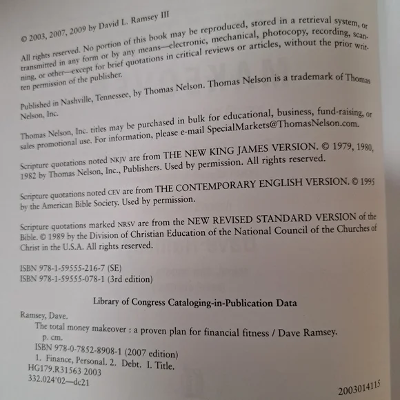 DAVE RAMSEY BOOK - Picture 6 of 6